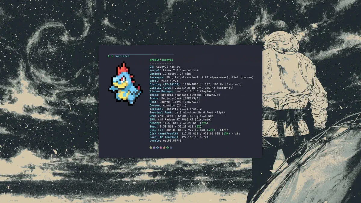 Fastfetch con Pokémon: sprites en tu terminal usando krabby