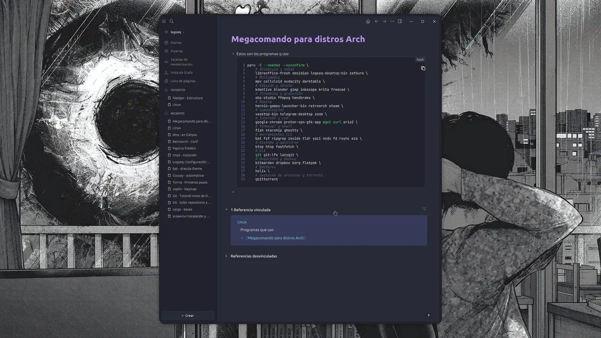 Logseq - Dracula theme - arreglo