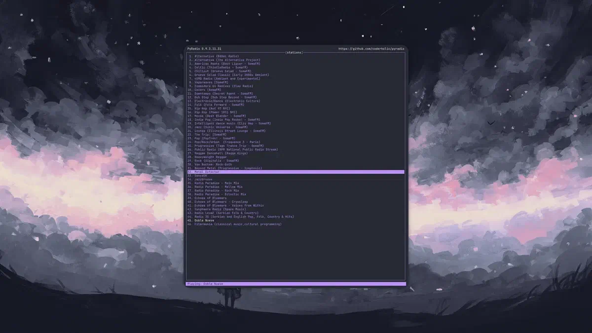 PyRadio: radio en tu terminal con estilo